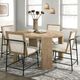 Furniture of America® Edenbridge 5-Piece Oak Dining Table Set-1