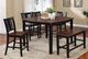 Furniture of America® Dover II Cherry Counter Height Bench with Black Base-1