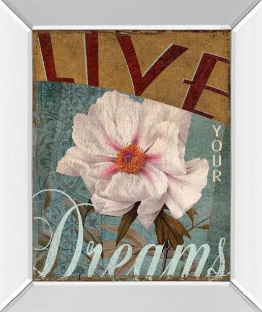 Classy Art Live Your Dream by Kelly Donovan Framed Wall Art-0