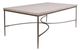 Horizon Home® Zambezi White Top Cocktail Table with Metal Base-0