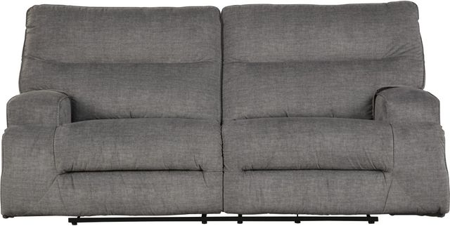 Signature Design by Ashley® Coombs Charcoal Reclining Sofa-1