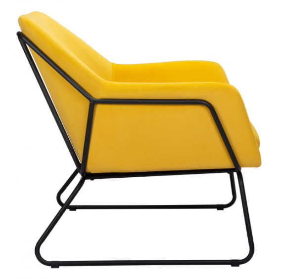 Zuo® Modern Jose Yellow Accent Chair-2