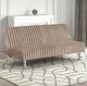 Furniture of America® Hinwil Taupe Futon Sleeper Sofa-1