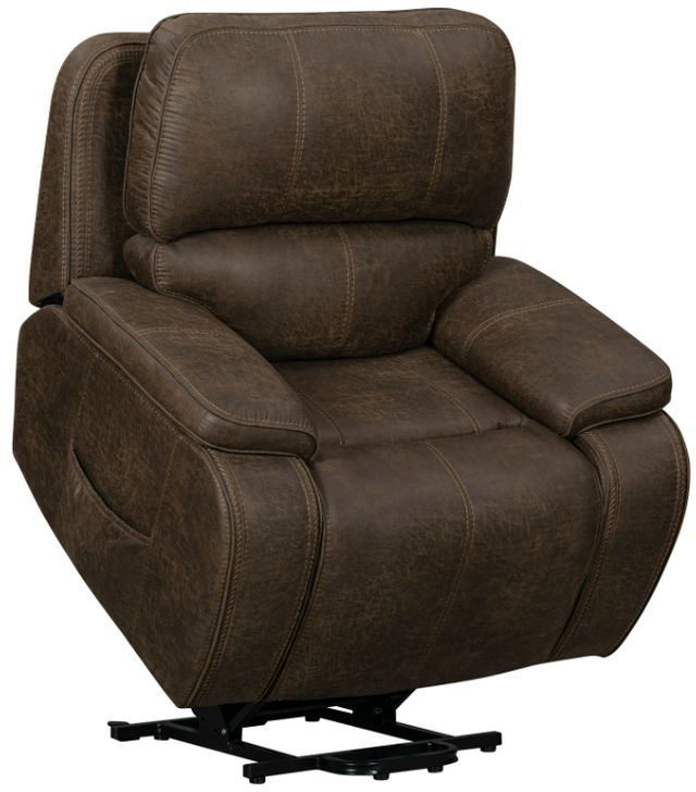 New Classic® Home Furnishings Kamari Brown Power Lift Recliner-4