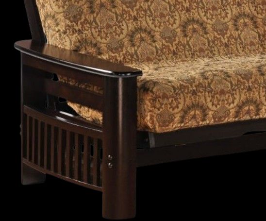Night & Day Furniture™ Portofino Dark Chocolate Queen Futon Bed Frame-1