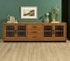 Flexsteel® Lincoln Walnut Large Entertainment Console-1