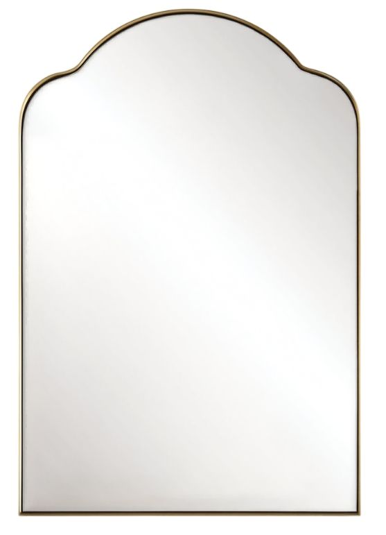 Uttermost® Sidney Brushed Brass Arch Mirror-0