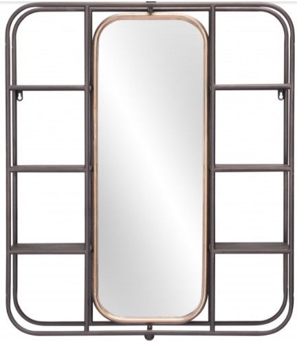 Zuo® Modern Alice Gray Mirror Shelf-0
