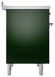 Ilve® Nostalgie II Noblesse 40'' Emerald Green Pro Style Induction Range with Chrome Trim-2