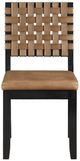 Steve Silver Co. Reid Black/Saddle Brown Side Chair-3