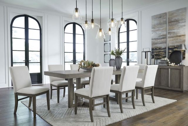 Benchcraft® Anibecca 5-Piece Gray Dining Table Set-3