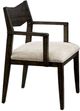 Furniture of America® Meridian 2-Piece Dark Walnut/Ivory Arm Chair Set-0