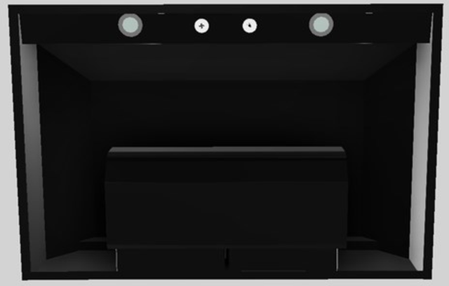 Vent-A-Hood® Designer Series 36" Black Wall Mounted Range Hood-1