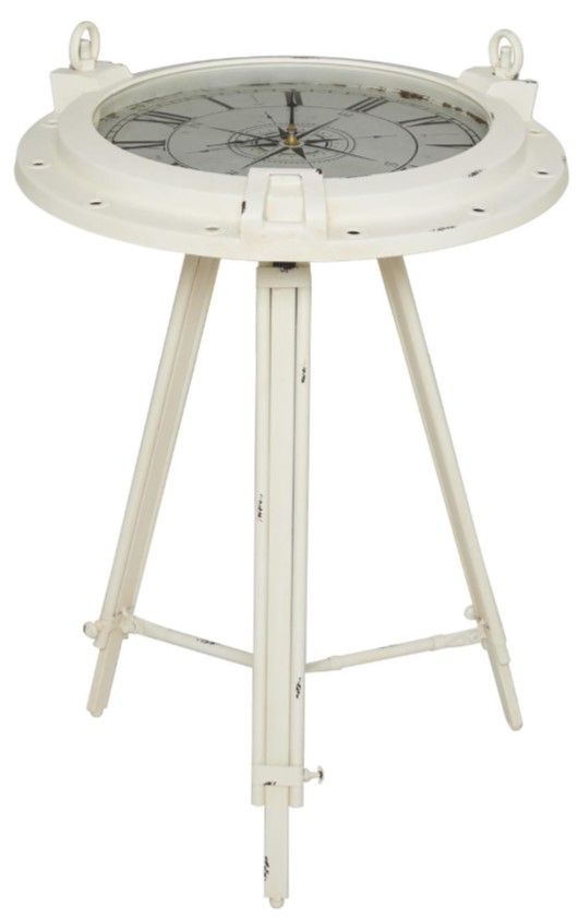 Deco Marche White 19" End Table-0