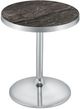Coaster® Cazen Gray Faux Marble Top Side Table with Chrome Metal Base-0