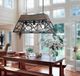 Cal® Lighting & Accessories Antonio 3-Light Black/Wood Chandelier-1