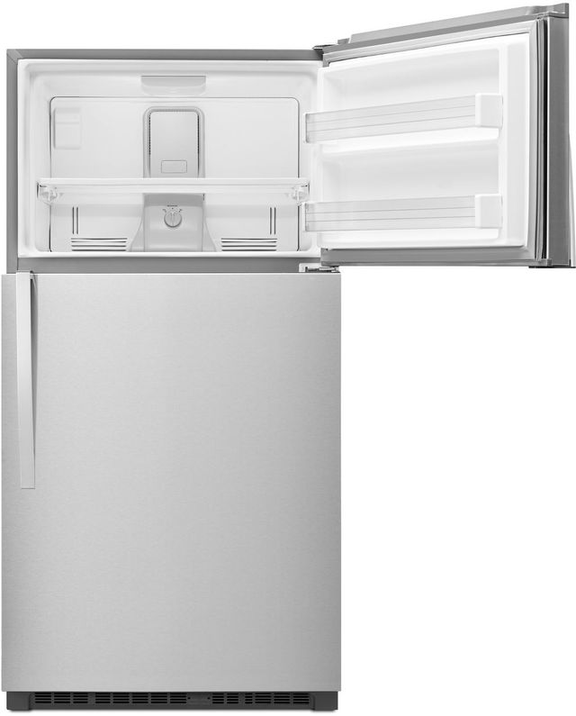 Whirlpool® 33 in. 21.3 Cu. Ft. Monochromatic Stainless Steel Top Freezer Refrigerator-1