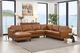 Hydeline® Bella 4-Piece Cognac Brown Left-Arm Facing Sectional-2