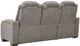 Signature Design by Ashley® The Man-Den Gray Power Reclining Sofa with Adjustable Headrest-3