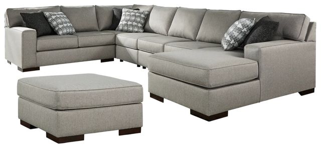 Benchcraft® Marsing Nuvella 6-Piece Slate Living Room Set-0