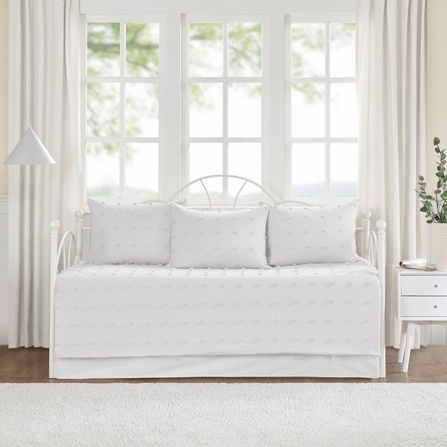 Olliix by Urban Habitat Brooklyn Ivory Cotton Jacquard Daybed Set-1