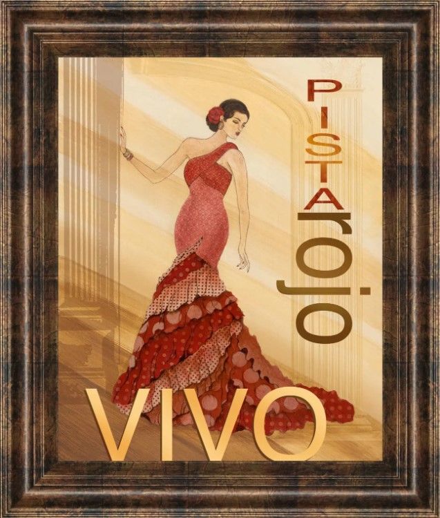 Classy Art Pista Rojo by Tava Studio Wall Art-0