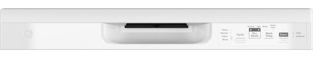 GE® 24" White Front Control Built-In Dishwasher-3