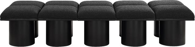 Meridian Furniture Pavilion 10-Piece Black 78" Modular Bench Set-1