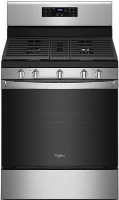 Whirlpool® 30" Stainless Steel Freestanding Gas Range