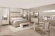 Bernhardt Axiom Beige/Linear Gray King Upholstered Panel Bed-1