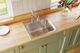 Elkay Lustertone® Classic Lustrous Satin 22" x 19-1/2" x 10-1/8" 3-Hole Single Bowl Drop-In Sink with Perfect Drain®-3