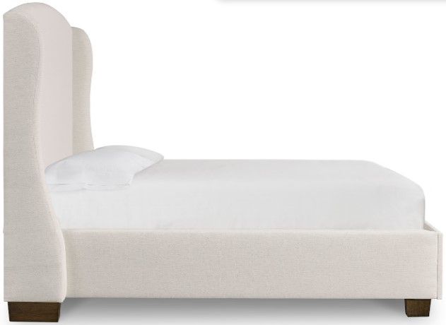 Bassett® Furniture Customizable Paris Full Upholstered Panel Arched Bed-2