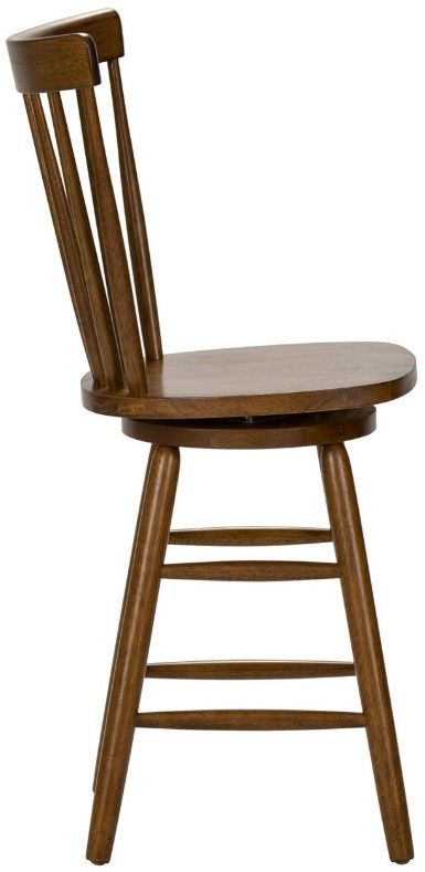 Liberty Furniture Creations II Tobacco 24" Swivel Counter Chair-3