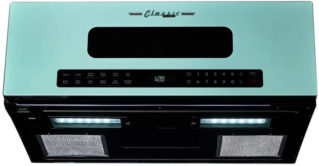 Unique® Appliances Classic Retro 1.2 Cu. Ft. Ocean Mist Turquoise Over The Range Microwave-1