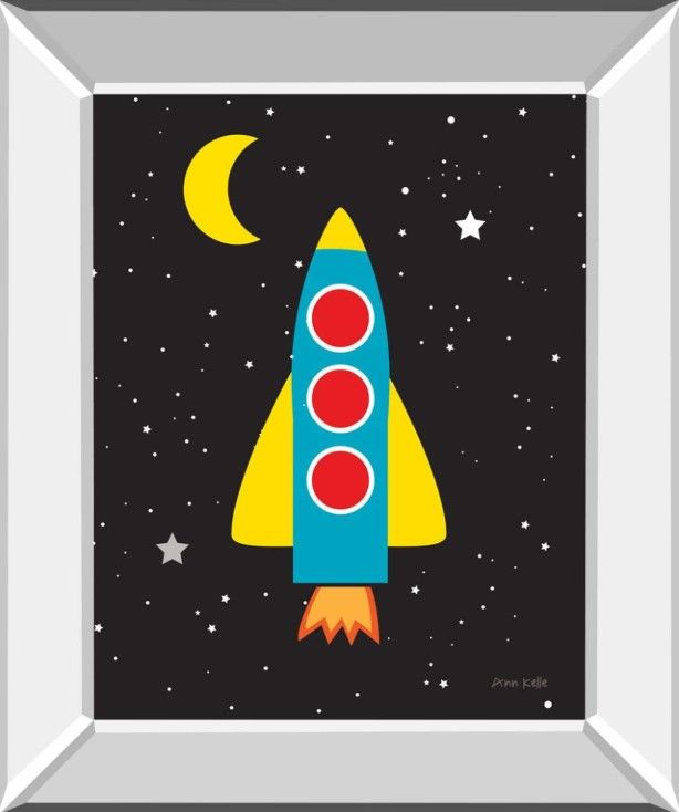 Classy Living Ann Kelle Blast Off 22" Wall Art-0