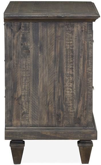 Magnussen Home® Calistoga Weathered Charcoal Drawer Nightstand-2