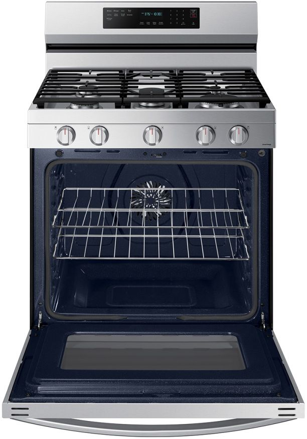 Samsung 30" Fingerprint Resistant Stainless Steel Smart Freestanding Gas Range-4