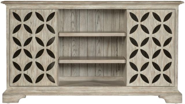 Hooker® Furniture Commerce and Market Underhill Light Gray Entertainment Console-2