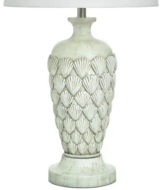 Stylecraft Bisque Shell Table Lamp-2
