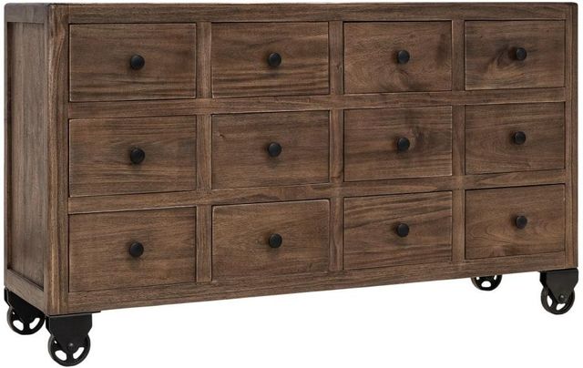 International Furniture Direct Oslo Brown Console-0