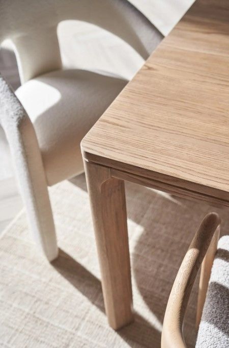 Universal Explore Home™ New Modern Malone Natural Oak Extendable Dining Table-2