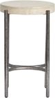 Magnussen Home® Jennings Edgecomb Grey/Weathered Antique Nickel Round Accent Table-2