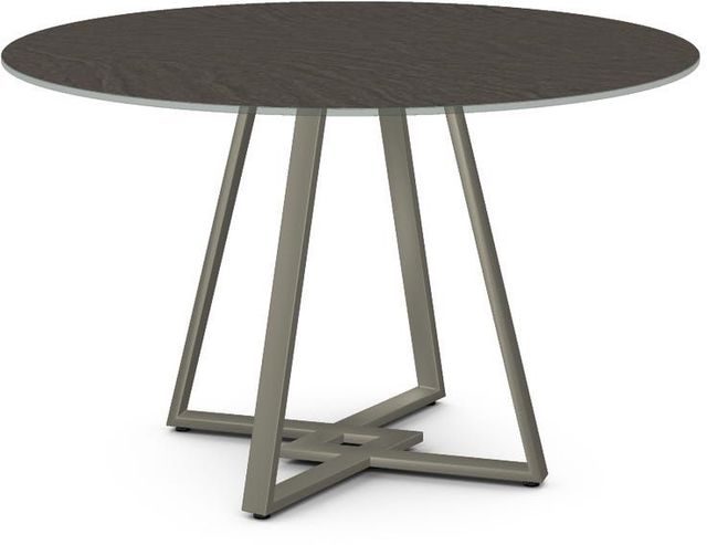 Amisco Customizable Dirk 39" Starstone Glass Top Round Table-0