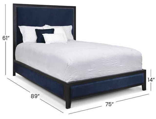 Wesley Allen Customizable Avery California King Upholstered Panel Bed-2