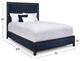 Wesley Allen Customizable Avery California King Upholstered Panel Bed-2