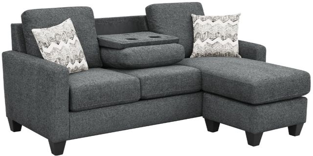Legends Home Keaton Endurance Graphite Reversible Chaise Sofa-2