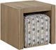 Bernards Linné Wheat End Table with Stool-0
