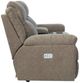 La-Z-Boy® Joel Cocoa Power Reclining Loveseat with Console and Headrest-3