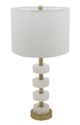A & B Home Gold/White Thelrin Alabaster Table Lamp-0