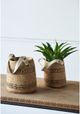 A & B Home Natural 7" Woven Planter-4